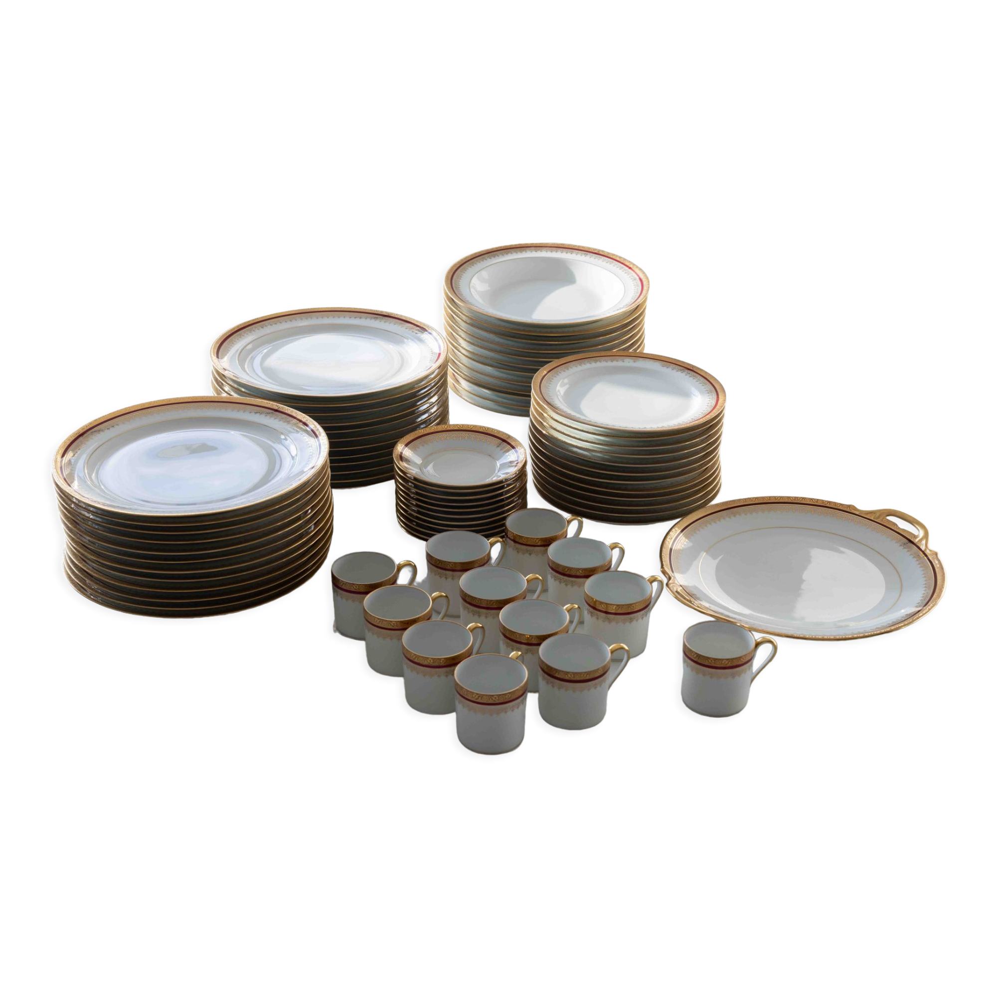 Sevice 72 pieces Limoges porcelain