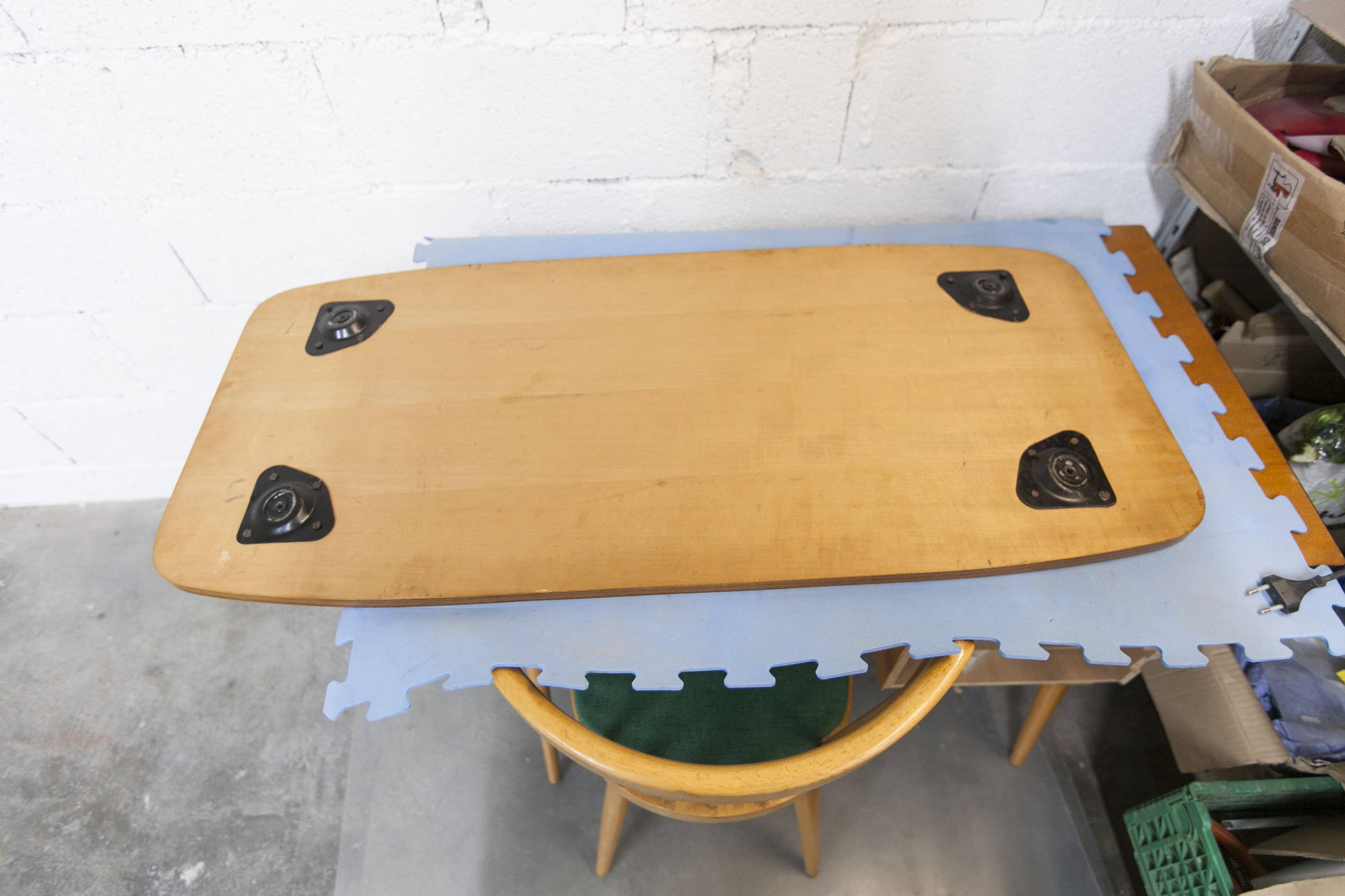 Nordic coffee table 1960 teak ceramic