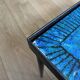Blue ceramic coffee table by Robert & Jean CLOUTIER circa 1960