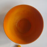 Brown salad bowl Arcopal vintage volcano model