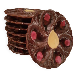 service a huitres 9 pièces