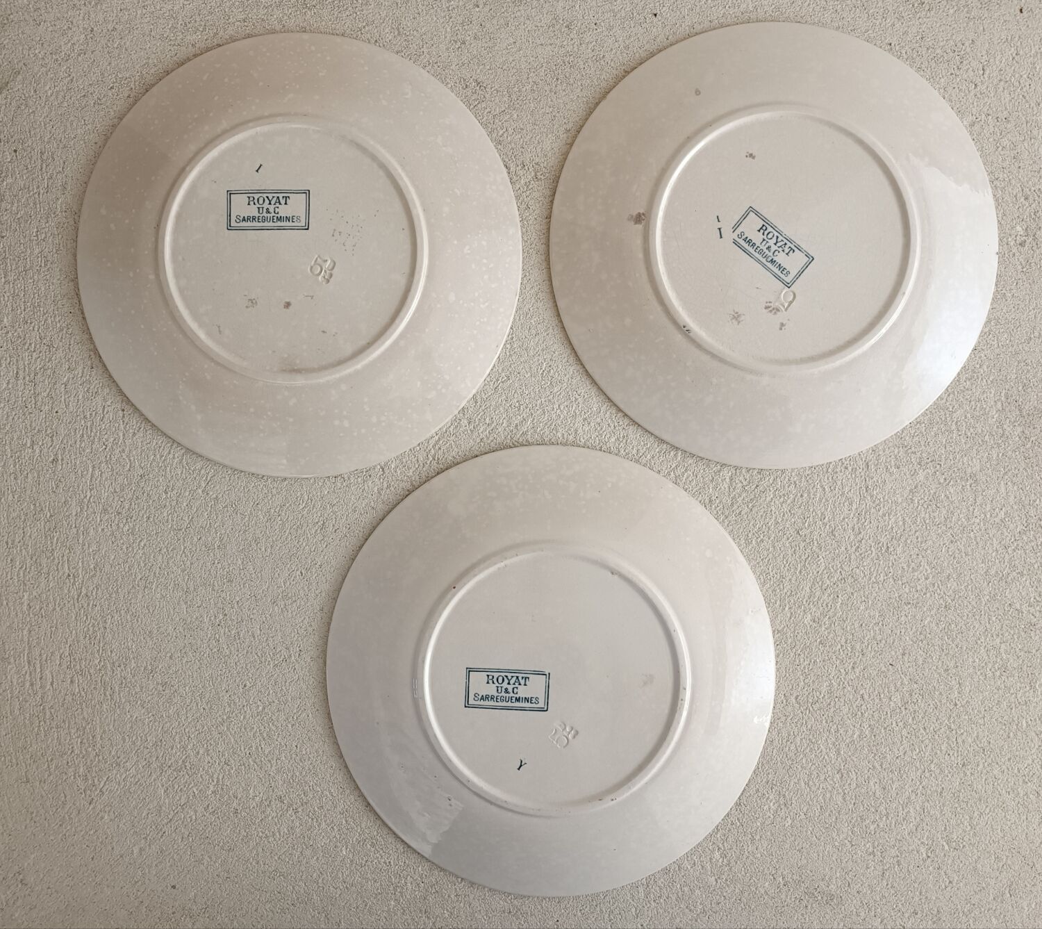 Serving part 18 plates model Royat de Sarreguemines
