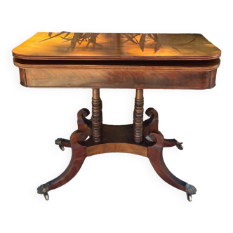 Small Regency Period Mahogany Table or Console.