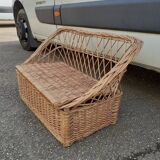 Wicker children's bench