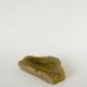 Très grand vide-poche en albâtre, forme libre, ocre, 1970