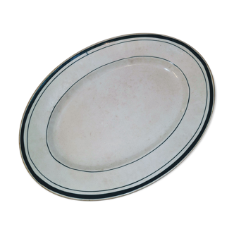 Plat de service ovale en porcelaine Pexonne