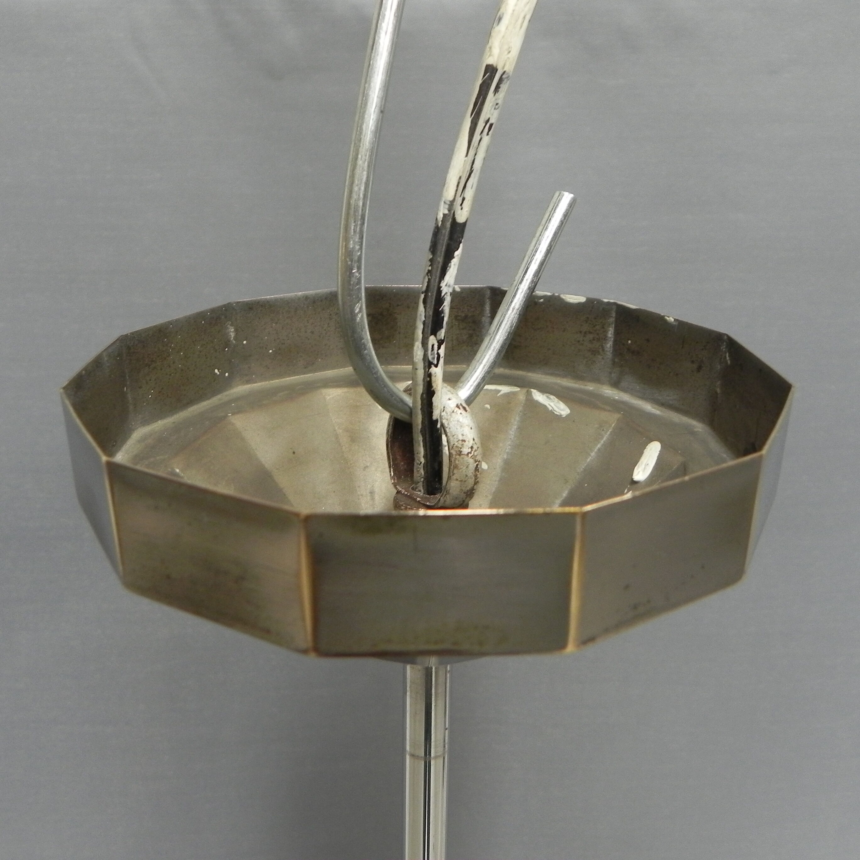 Art Deco hanging lamp with glass globe