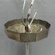 Art Deco hanging lamp with glass globe