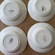 Lot de 4 assiettes creuses en céramique