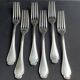 6 christofle pompadour table forks
