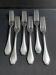 6 fourchettes de table christofle pompadour
