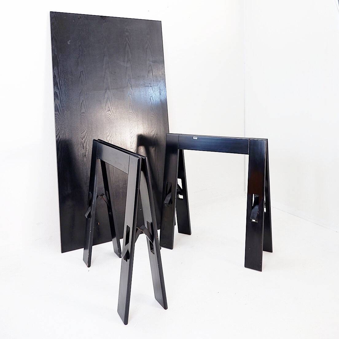 Wooden table by De Pas, D'Urbino, Lomazzi, Acerbis production, 1960s