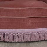 Toad sofa in old pink velvet
