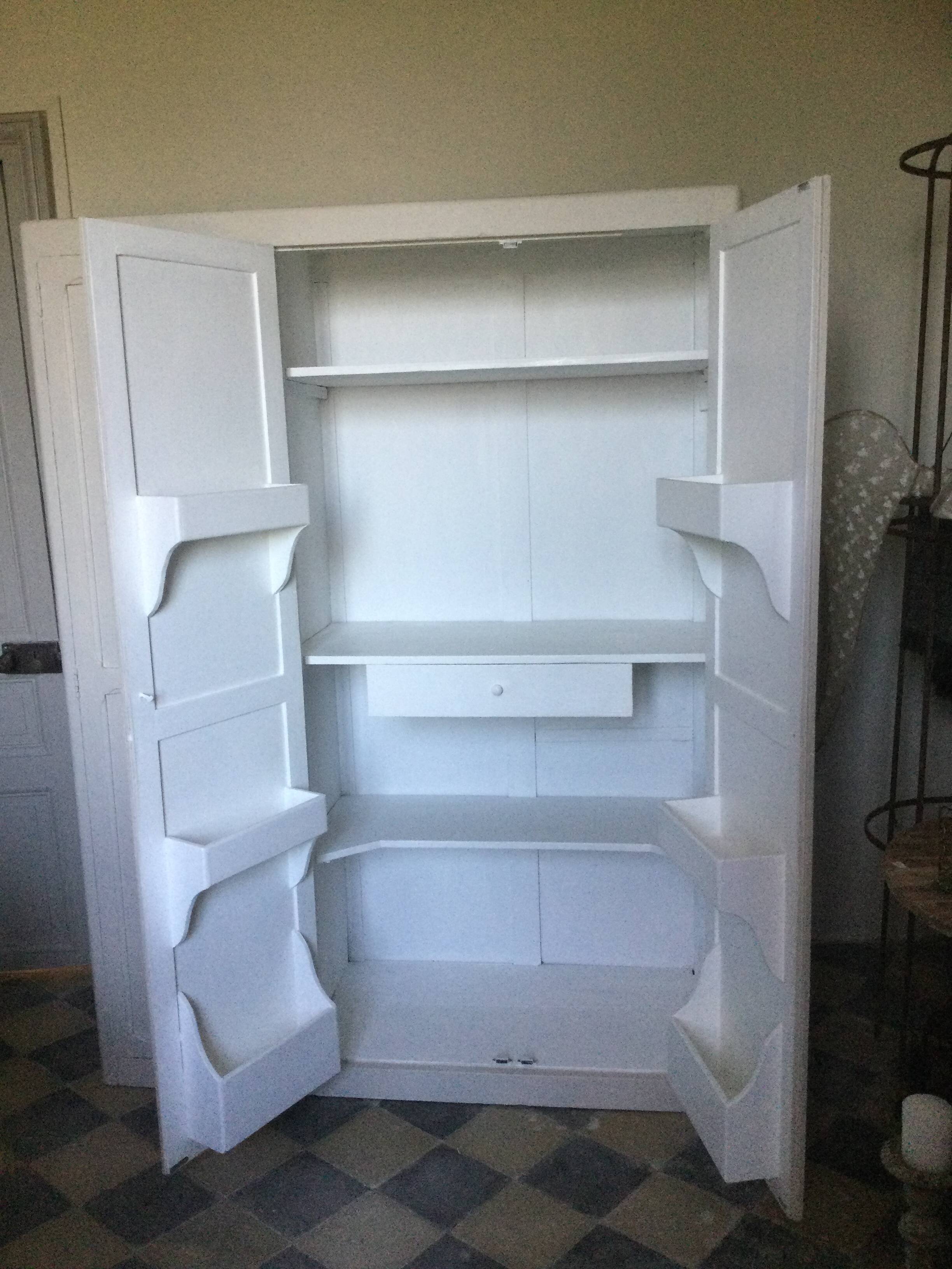 Antique Parisian 3-door wardrobe