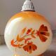 Suspension in opaline globe floral 70s