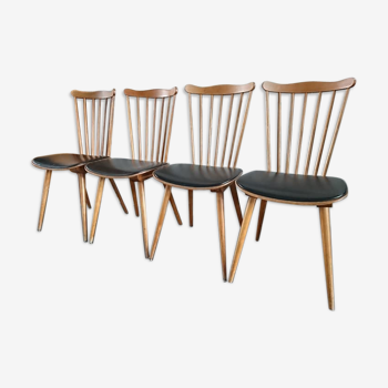 Suite de 4 chaises par Baumann années 60