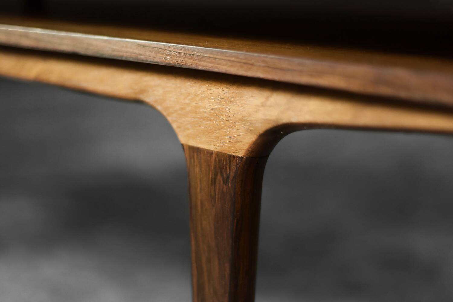 Vintage Mid-Century Modern Danish Rosewood Coffee Table with Shelf, 1960s