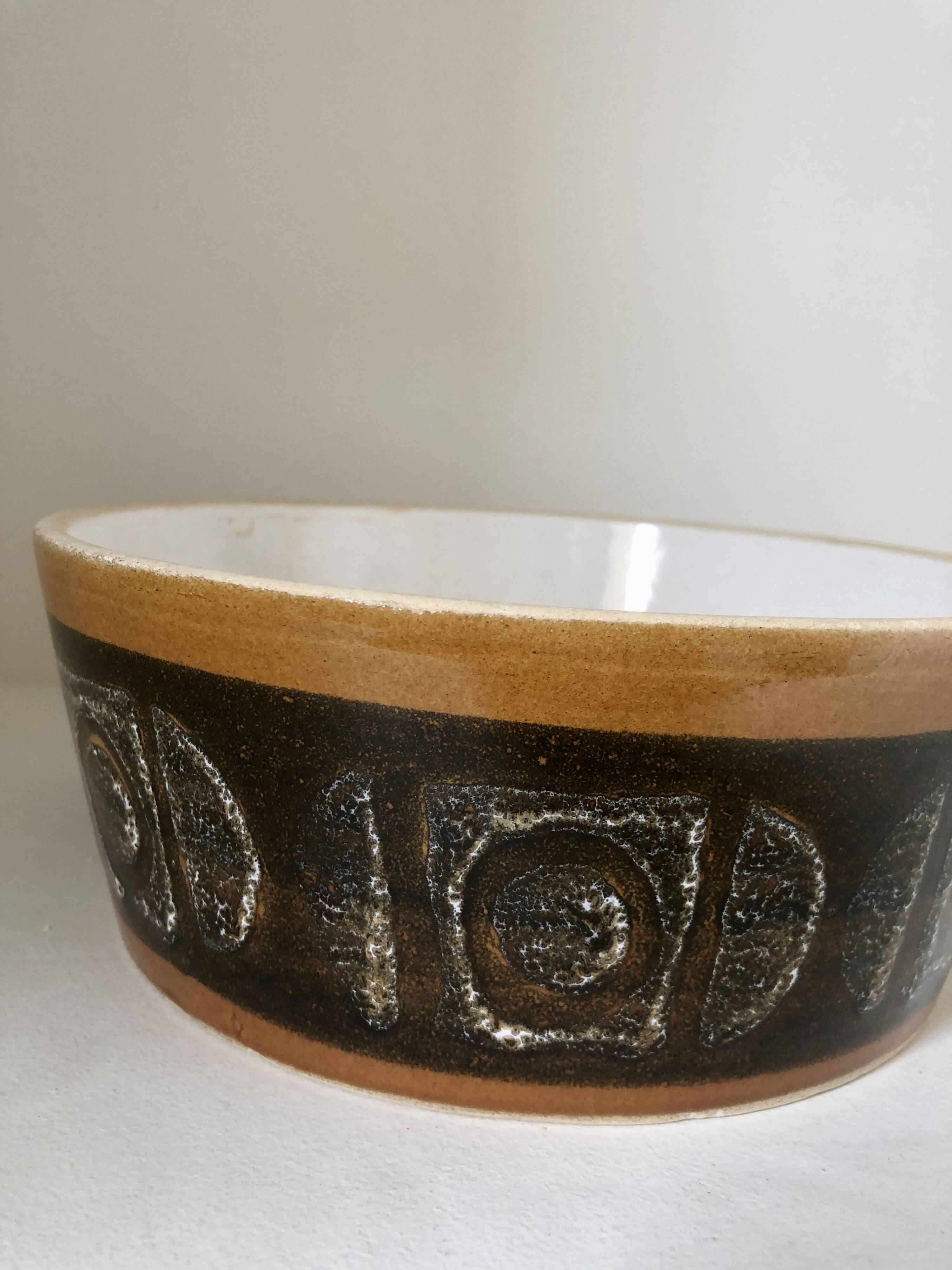 Vintage ceramic salad bowl