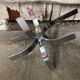Old coffee table design chrome foot curved
