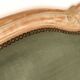 Large headboard, Louis XV style, clay green and wood