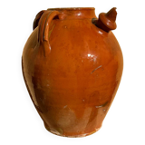 Gargoulette en terre cuite vernissée artisanat ancien ardéchois 1800