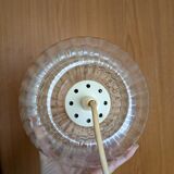 Vintage glass pendant lamp 50s