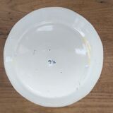 Plate in faience