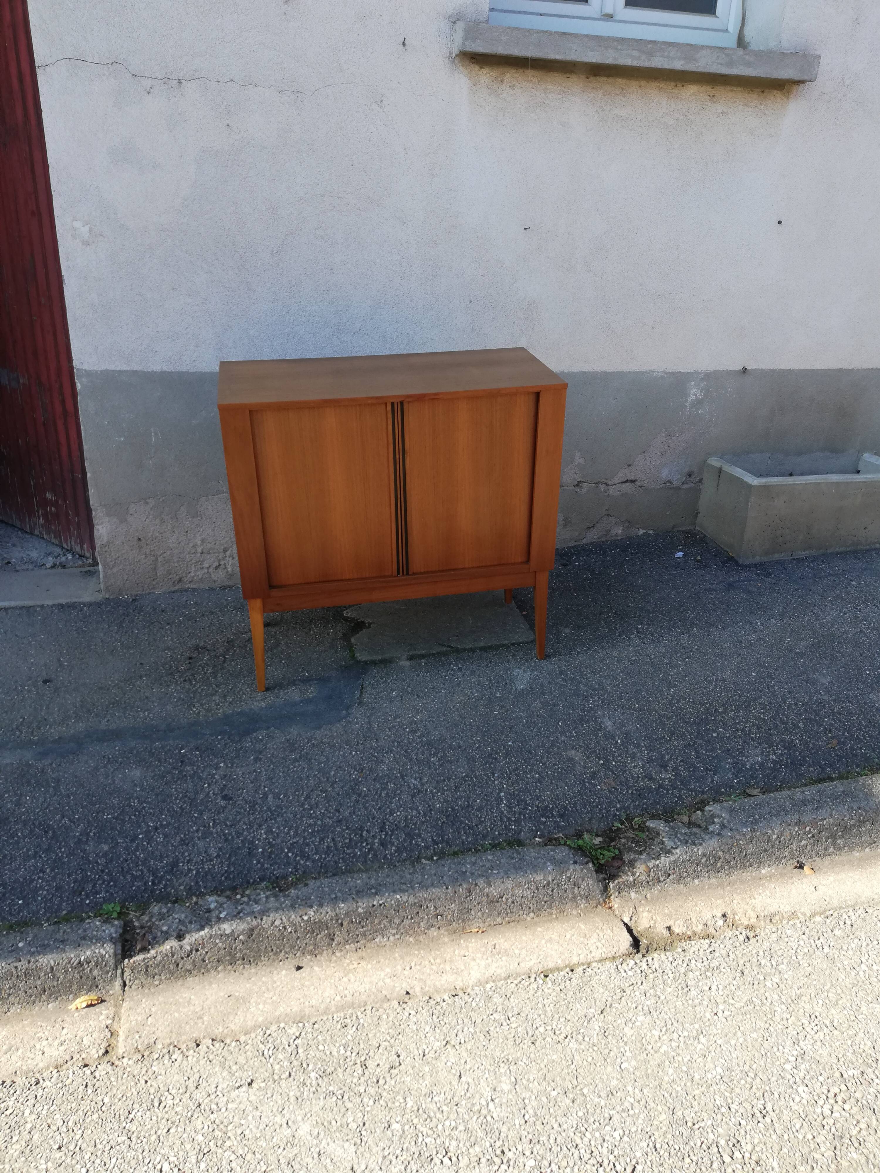Vintage sliding-door buffet