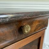 Bedside table / nightstand / column / Somno / Vintage mahogany stand