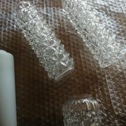 Set of 7 vintage glass tulip lampshades