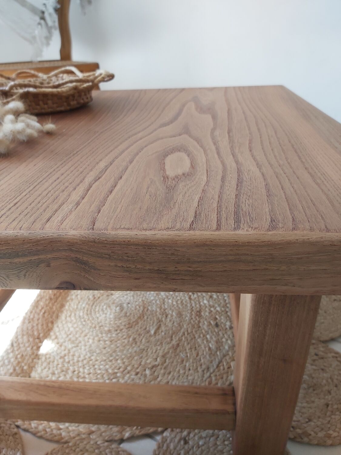 Roxanne raw wood coffee table