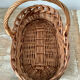 Oval basket with handle