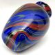 Vase en verre de Murano multicolore postmoderne par Ottavio Missoni. Italie des années 1980