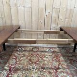 Oval dining table in Louis XVI style made of mahogany.