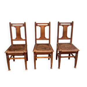 3 chaises art déco luterma
