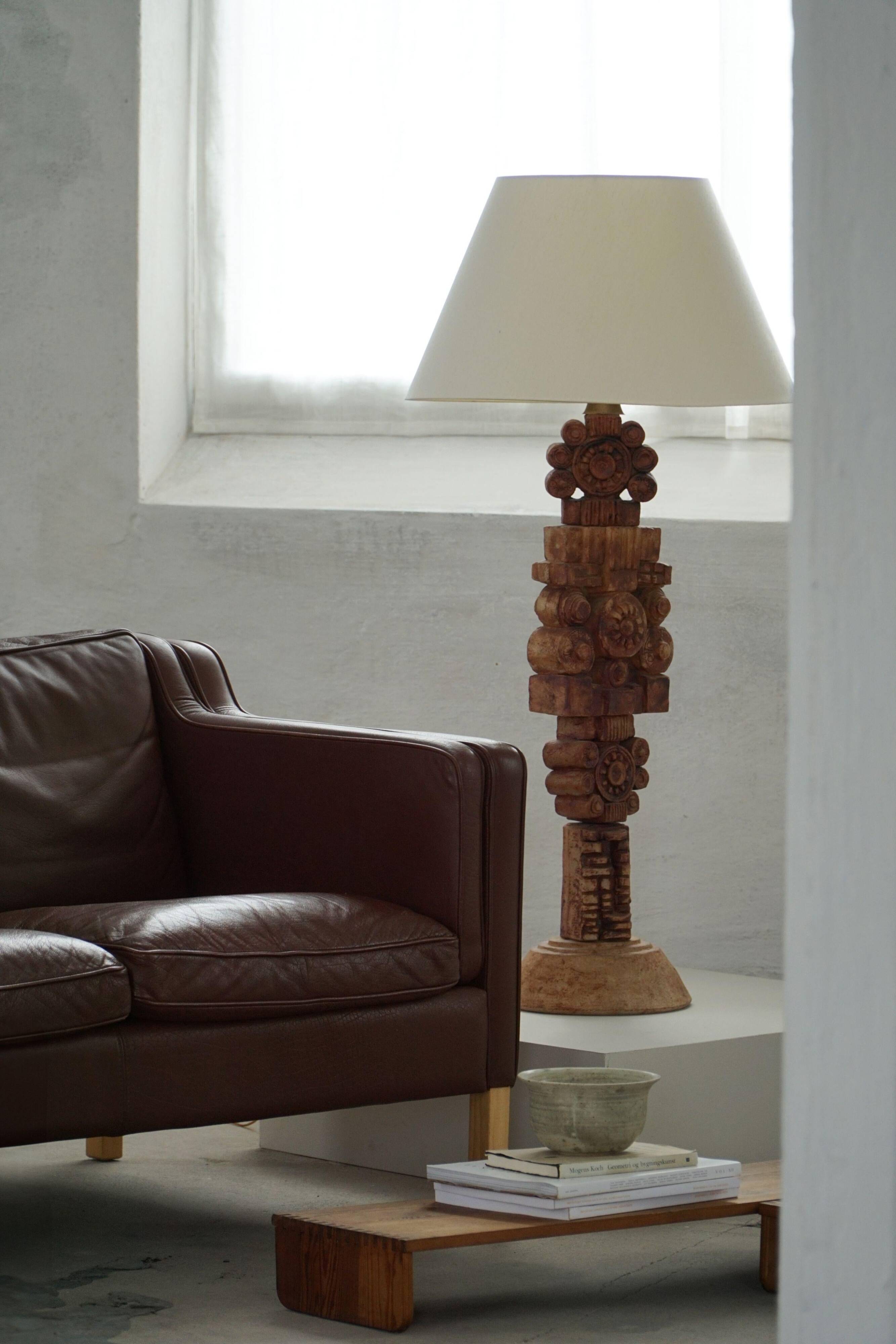 Stouby Møbelfabrik, two-seater sofa in mid-century style in brown leather, 1970s.