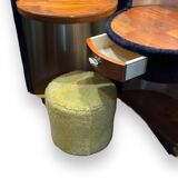 Coiffeuse Cylindrique moumoutte Roche Bobois 1970