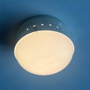 Mid-century Italian space age ceiling lamp by Gianemilio, Pietro and Anna Monti for Kartell, 1950s.