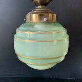 Vintage glass pendant lamp