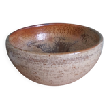 Stoneware salad bowl from Puisaye, signed Jean-Pierre Prud’homme