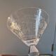 7 Art Deco crystal champagne coupes, grape clusters (+ 2 gifts)