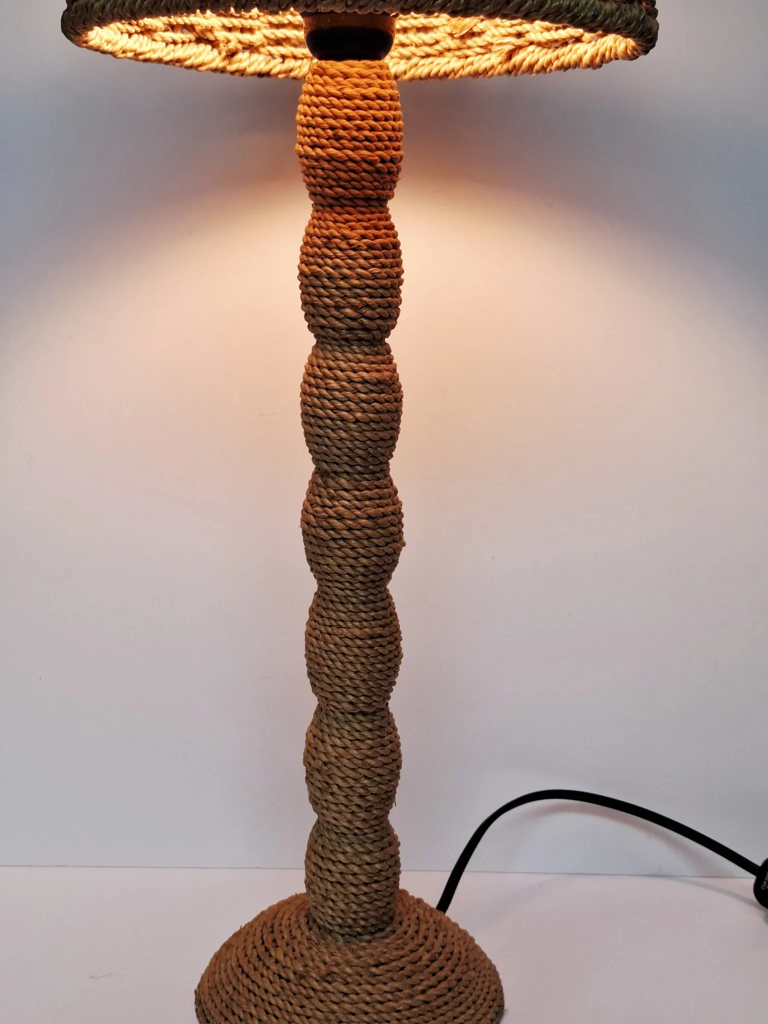Rope lamp brutalist style