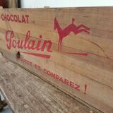 Vintage wooden box Chocolat Poulain
