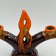 Double candlestick Vallauris Fontaine de Vaucluse vintage ceramic