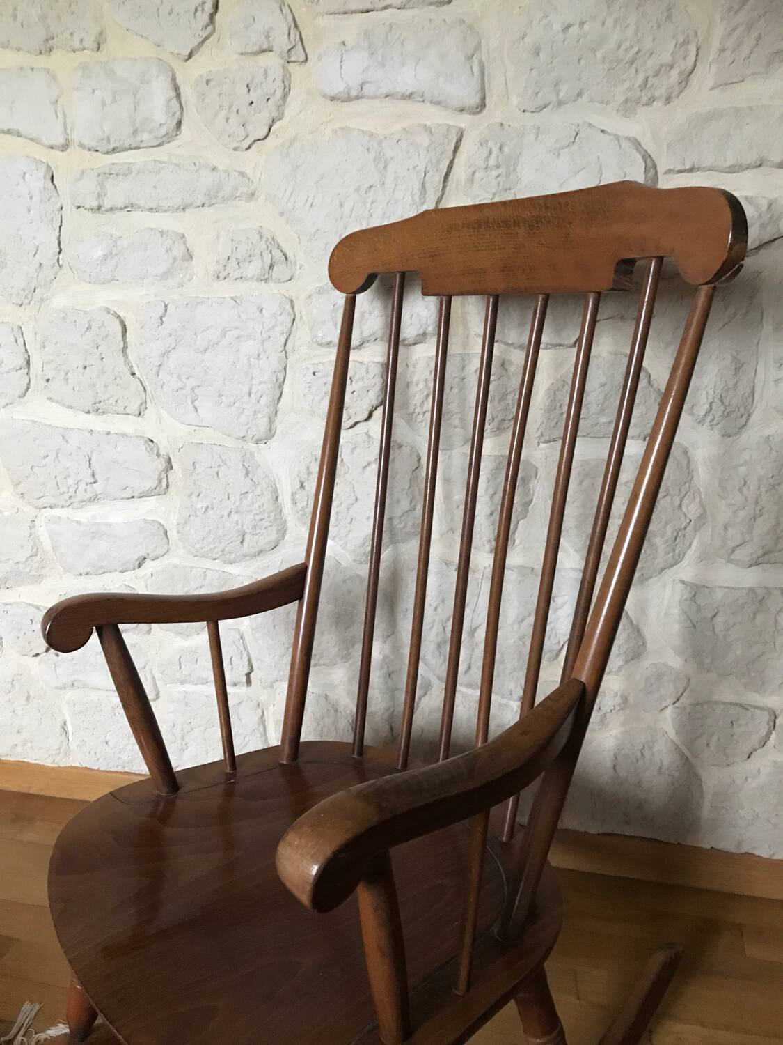 Wooden rocking chair