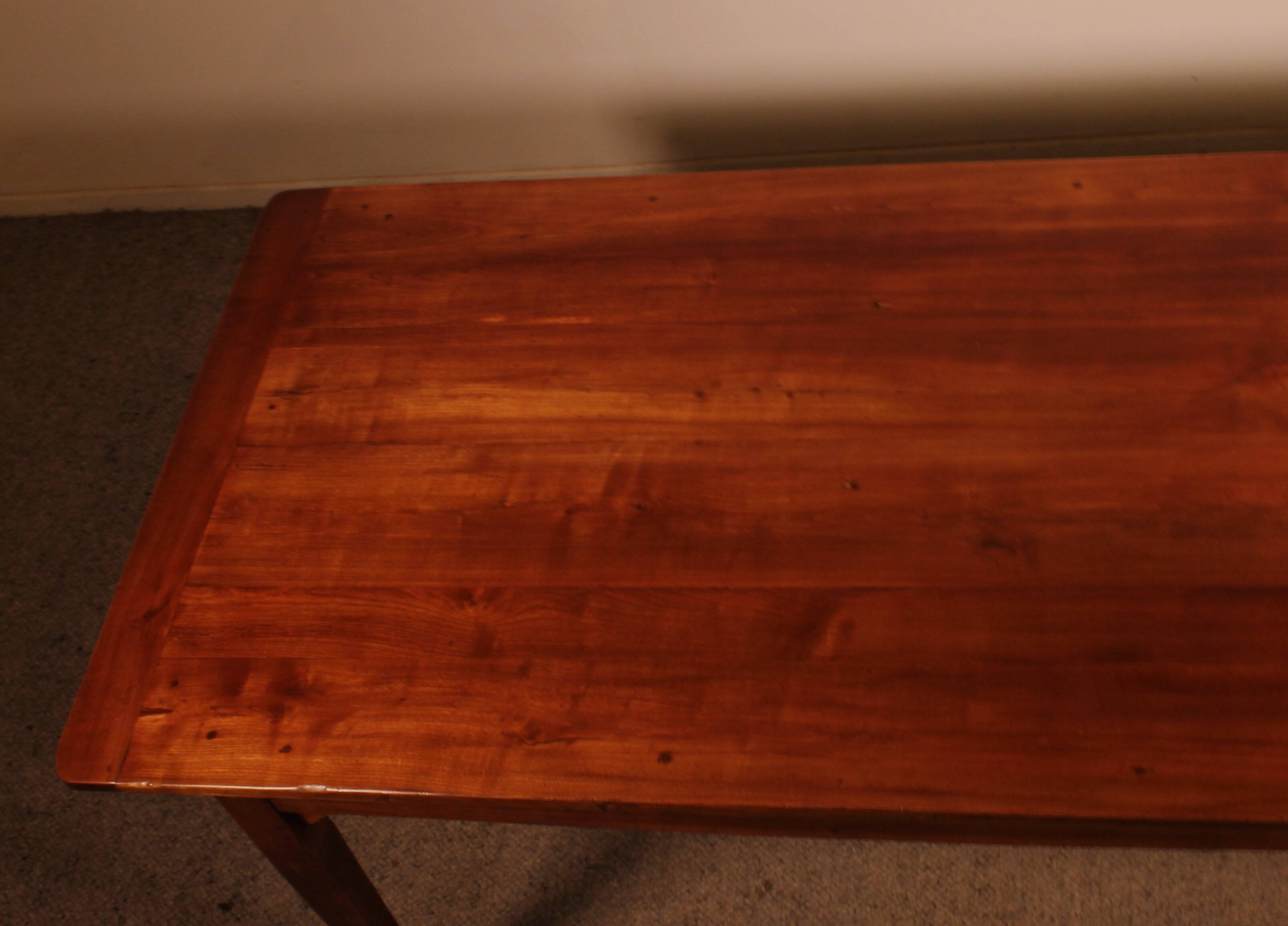 19th Century Cherry Wood Refectory Table