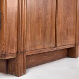 Armoire ancienne en bois à 2 portes, vers 1920