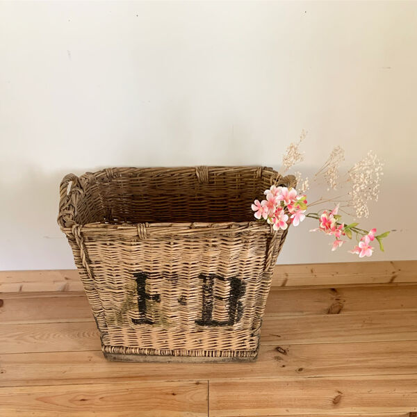 Panière vintage en osier
