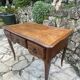 Louis XV style carved solid oak writing table, 19th century