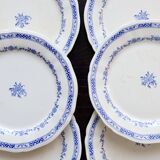 6 assiettes plates vintage Gien – Modèle “Royal”